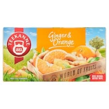 Teekanne World of Fruits Ginger & Orange ovocno-bylinný čaj 20 x 2,25g (45g)