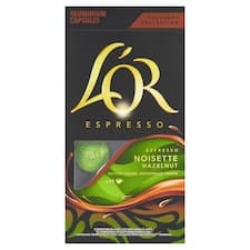 L'OR Espresso Noisette Hazelnut pražená mletá káva s oříškovým aroma v kapslích 10 ks 52g
