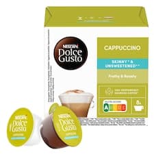 NESCAFÉ Dolce Gusto Cappuccino Skinny Unsweetened - kávové kapsle - 16 ks