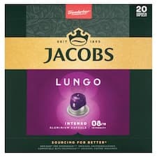 Jacobs Lungo Intenso pražená mletá káva v kapslích 104g