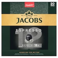 Jacobs Espresso Ristretto pražená mletá káva v kapslích 104g