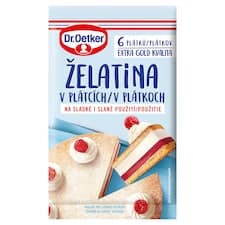 Dr. Oetker Želatina v plátcích 6 ks 10g
