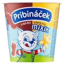 Pribináček Mixík kakaový a s vanilkovou příchutí 125g
