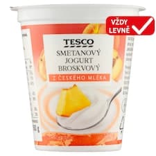 Smetanový jogurt broskvový 150g