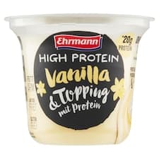 Ehrmann High Protein Vanilla & Topping with protein 200g