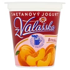 Mlékárna Valašské Meziříčí Smetanový jogurt z Valašska broskev 150g