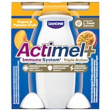 ACTIMEL Triple Action Broskev - Marakuja 4x100g