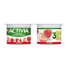 ACTIVIA Jahoda 4x120g