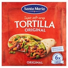 Santa Maria Original pšeničná tortilla Large 6 ks 371g