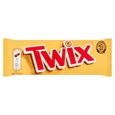 Twix Sušenka s karamelem máčená v mléčné čokoládě 2 x 25g (50g)