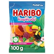Haribo Tropifrutti želé s ovocnými příchutěmi 100g