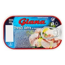 Giana Tresčí játra ve vlastním oleji 115g