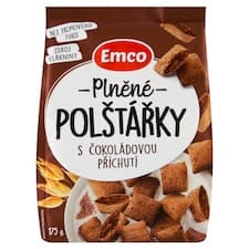 Emco Plněné polštářky s čokoládovou příchutí 175g