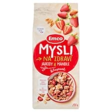 Emco Mysli na Zdraví Křupavé jahody a mandle 750g