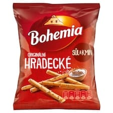 Bohemia Originální Hradecké tyčinky sůl a kmín 90g