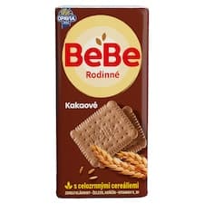 Opavia sušenky BeBe Rodinné kakaové cereální 130g