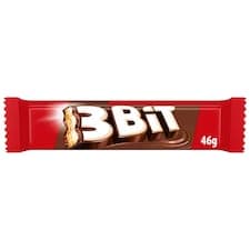 3BIT čokoládová tyčinka se sušenkou v mléčné čokoládě 46g