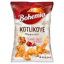 Bohemia Kotlíkové brambůrky sladké chilli a červená paprika 100g