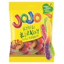 JOJO Kyselé žížalky želé bonbóny s ovocnými příchutěmi 170g