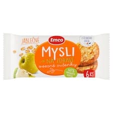 Emco Mysli na Zdraví Ovesné sušenky jablečné 6 ks 60g