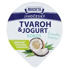 Madeta Jihočeský tvaroh & jogurt kokos 135g
