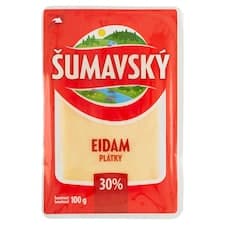 Šumavský Eidam 30% plátky 100g