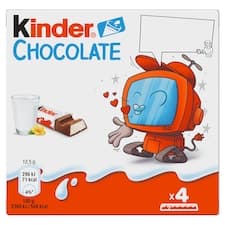 Kinder Chocolate Tyčinky z mléčné čokolády s mléčnou náplní 4 ks 50g
