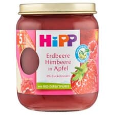 HiPP Bio jablko, jahody a maliny 160g