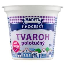 Madeta Jihočeský tvaroh polotučný bez laktózy 250g