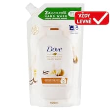 Dove Pampering Bambucké máslo a vanilka Tekuté mýdlo náhradní náplň 500ml