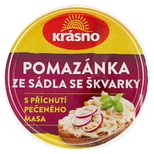 Krásno Pomazánka ze sádla se škvarky s příchutí pečeného masa 150g