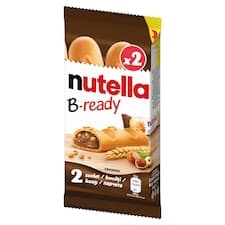 Nutella B-ready Křupavá oplatka plněná lískooříškovou pomazánkou s kakaem a křupkami 2 ks 44g