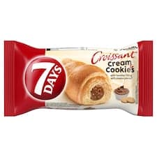 7 Days Croissant Cream & Cookies s lískooříškovým krémem s kousky sušenek 60g