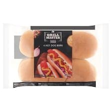 Grill Master Žemle na hotdogy 4 x 60g (240g)