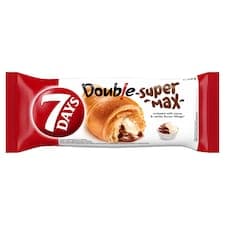 7 Days Croissant Double Super Max s náplněmi s kakaem a s vanilkovou příchutí 110g