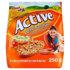 Bona Vita Active Křehké rohlíčky s celozrnnou moukou 250g