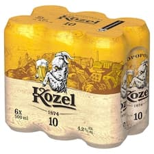 Velkopopovický Kozel 10 pivo výčepní světlé 6 x 0,5l (3l)