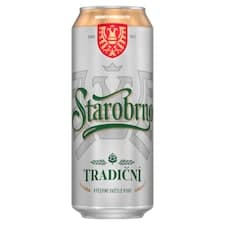Starobrno Tradiční světlé výčepní plech 0,5l