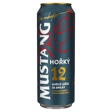 Mustang Hořký 12 pivo ležák světlý 500ml