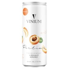 Vinium Perlivé Chardonnay s příchutí meruňky 250ml