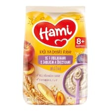 HAMI Mléčná kaše se 7 obilninami s jablkem a švestkami 210g