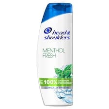 Head & Shoulders Menthol Fresh Šampon proti Lupům 400 ml Každodenní Použití. Pocit Čistoty
