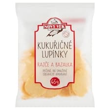 Nový Věk Kukuřičné lupínky rajče a bazalka 65g