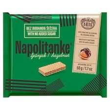 Kraš Napolitanke Oplatky s lískooříškovou náplní 50g