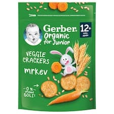 GERBER Organic krekry s mrkví 100g