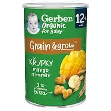 GERBER Organic křupky s mangem a banánem 35g
