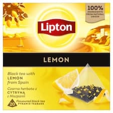 Lipton Lemon aromatizovaný černý čaj 20 sáčků 34g