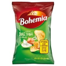 Bohemia Chips s příchutí smetana a cibule 60g