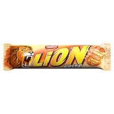LION White křupavá oplatka s bílou polevou 42g