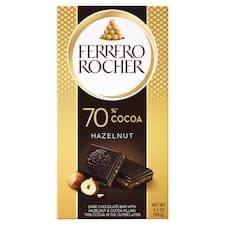 Ferrero Rocher Plněná hořká čokoláda extra s lískoořechovou náplní 90g